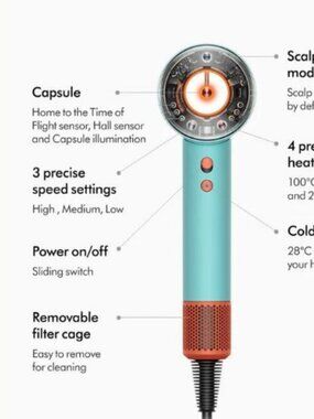 Dyson Supersonic Nural Intelligent Hair Dryer (HD16)